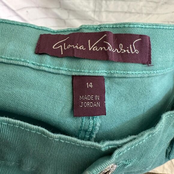 Gloria Vanderbilt Teal Ultra Stretch Pants, Size 14, NWT - Picture 4 of 6